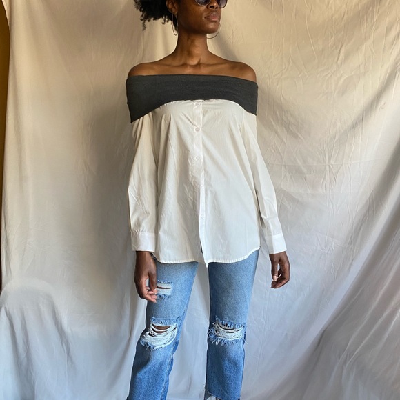 Off the shoulder white top - Picture 7 of 8